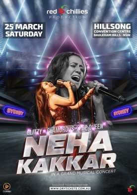 Neha Kakkar - Bollywood Singer - DryTickets.com.au