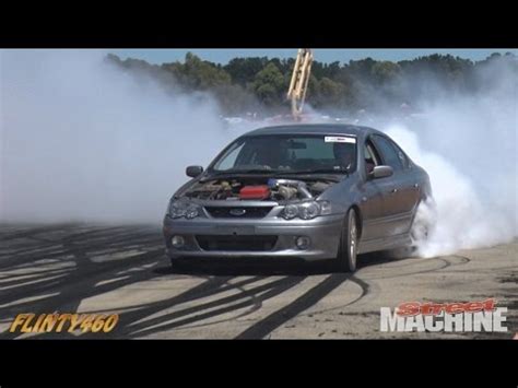 XR6 TURBO BURNOUT AT UBC BALLARAT - YouTube