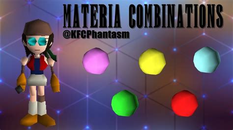 Final Fantasy VII - Materia Combinations - YouTube