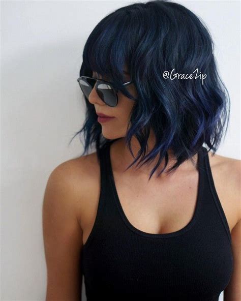 5 Midnight Blue Hair Color Ideas for A Unique Look