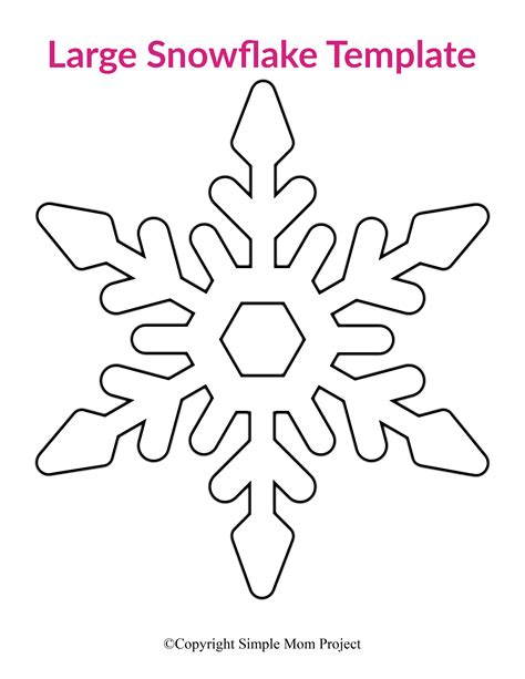 Christmas Snowflake Template / Paper Snowflake with Bushy Christmas Trees Pattern Cut out ...