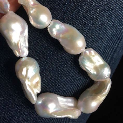 Big Baroque Pearls Necklace By DAVIDOV LONDON JEWELLERY