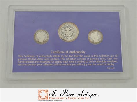 SILVER Coin Set Barber Coin Collection**** Historic US Collection - Includes SILVER | Property Room