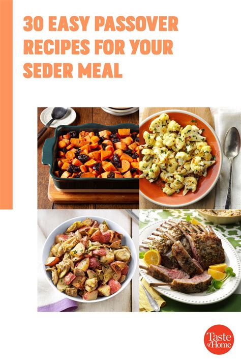 40 Passover Recipes for a Delicious Seder | Seder meal, Passover ...