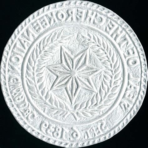 Cherokee Nation Seal print relief carving by Arachnoid on DeviantArt