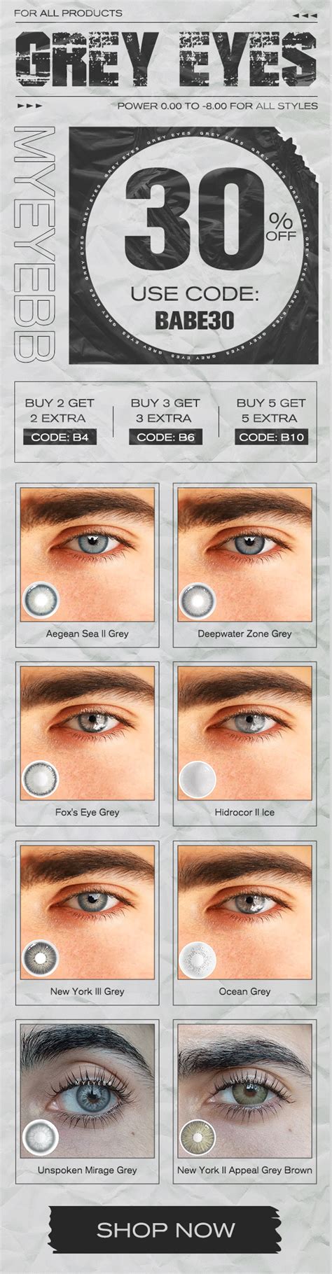 MOLAPHAN LLC: Most Natural Grey Contact Lenses For You! 👀 | Milled