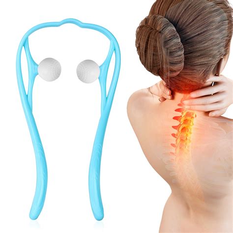 Neck Massager for Neck and Shoulder Dual Trigger Point Self Massage ...