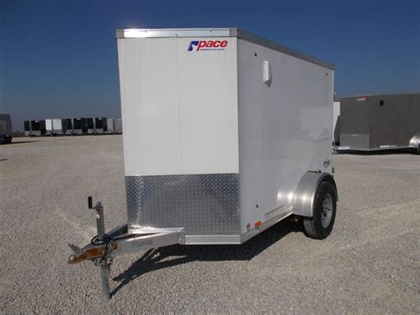 2020 Pace American 5x8' Aluminum Enclosed Cargo Trailer