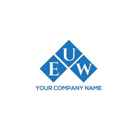 UEW letter logo design on bLACK background. UEW creative initials ...