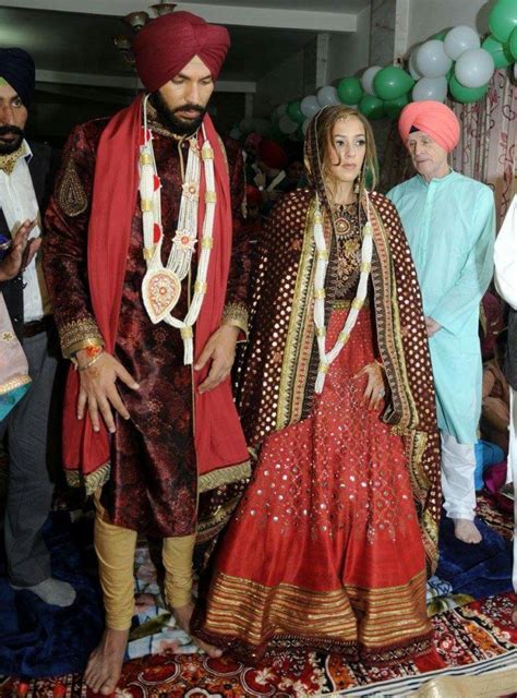 Pictures from Yuvraj Singh and Hazel Keech's wedding