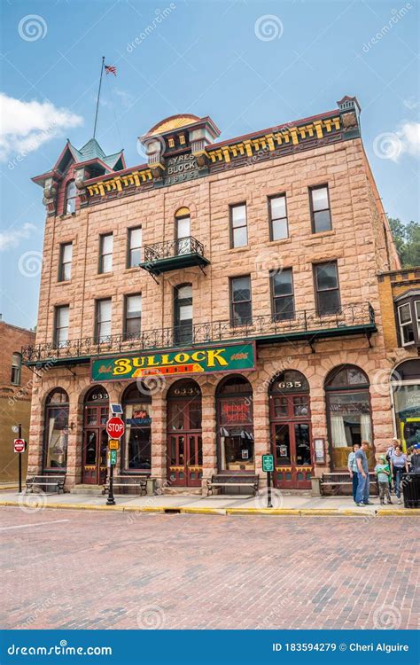 A Historical Wild West Lodging Area in Deadwood, South Dakota Editorial ...