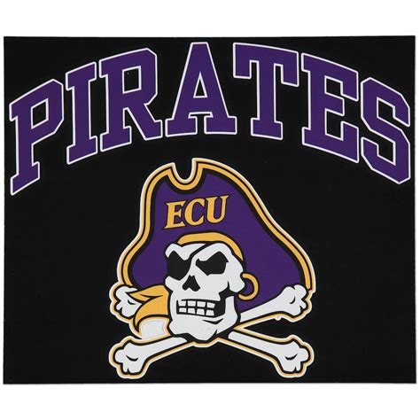 East Carolina Pirates 12" x 12" Arched Logo Decal