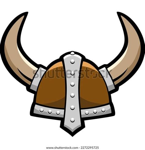 Viking Helmet Cartoon Vector Illustration Stock Vector (Royalty Free ...