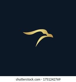 Illustration Gold Eagle Logo Stock Vector (Royalty Free) 2254353761 ...