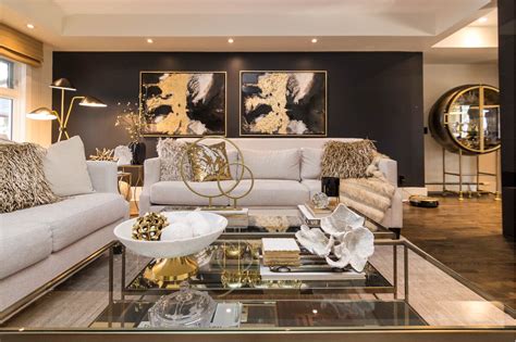 Glam Living Room Design Photo by DecoRight Interiors | Wayfair