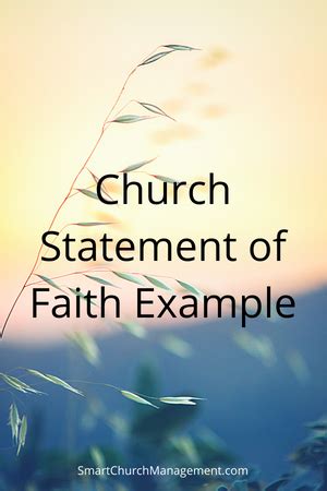 3 Examples of Using A Church Statement of Faith (2023)