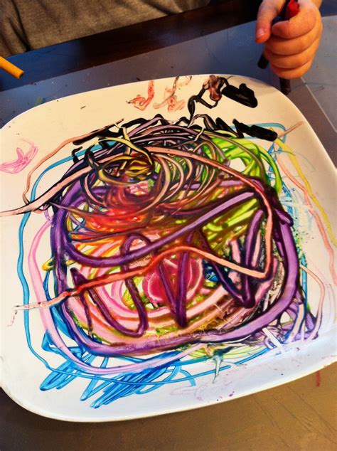 Play Create Explore: Crayon Melting on a Warm Plate