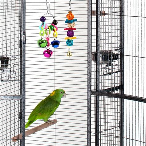 6x Parrot Hanging Swing Bird Toy Harness Cage Toys Parakeet Cockatiel Budgie AU 94055794700 | eBay