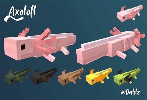 Axolotl Colors Chart Minecraft