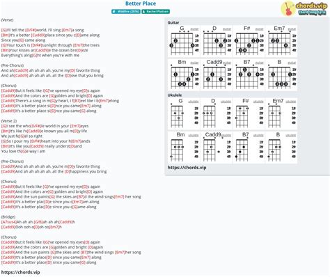 Chord: Better Place - tab, song lyric, sheet, guitar, ukulele | chords.vip