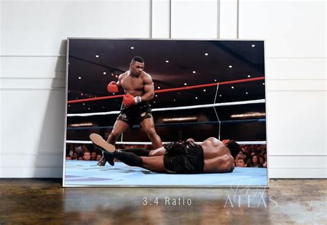 Mike Tyson the Youngest Heavyweight Boxing Champion in | Etsy