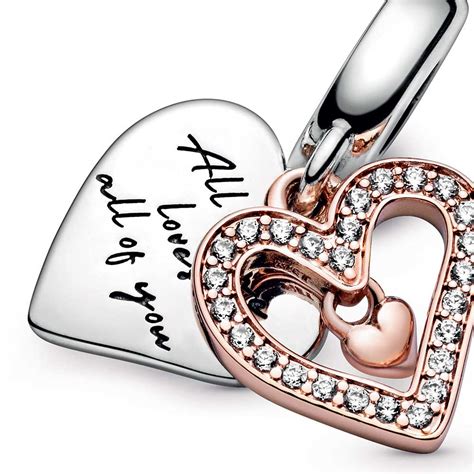 Pandora Rose™ Sparkling Freehand CZ Heart Dangle Charm - 788693C01 | Ben Bridge Jeweler