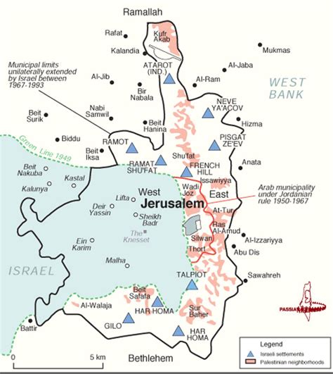 Israeli Settlements and Palestinian Neighborhoods in East Jerusalem | IMEU