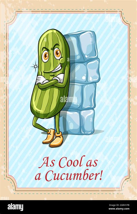 As cool as a cucumber Stock Vector Image & Art - Alamy