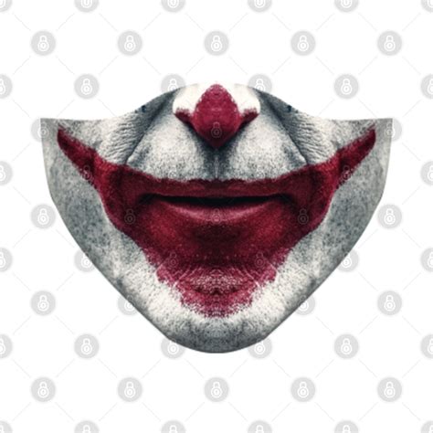 Facemask Clown Joker Style - Joker Smile - Mask | TeePublic