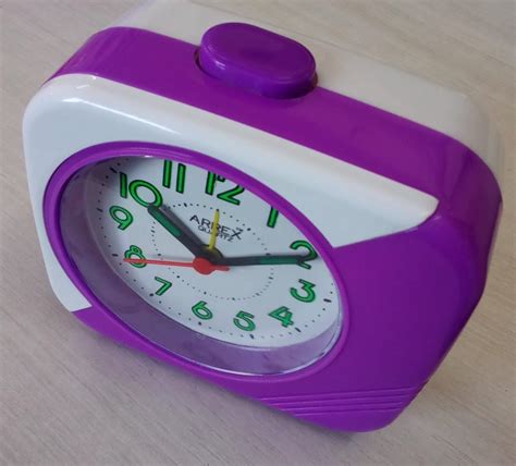 Rectangular Purple Plastic Alarm Clock, Size: 5x4inch ( Lxw) at Rs 180/piece in Morbi