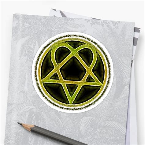 "Heartagram" Sticker by eyevoodoo | Redbubble