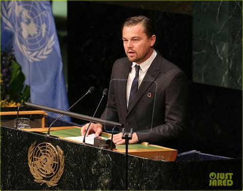 Photo: leonardo dicaprio gives earth day speech at un 03 | Photo ...