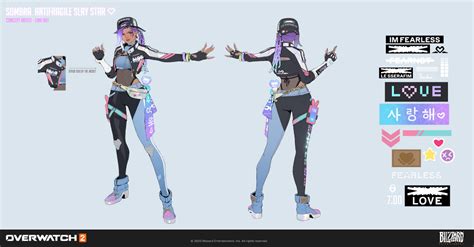 ArtStation - Overwatch 2: LE SSERAFIM x Overwatch 2 Sombra Skin Concept ...