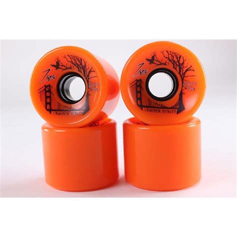 Great Zaza Longboard Cruiser Wheels 65mm - Orange - 78a – Longboards USA