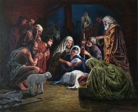 The Birth Of Christ Painting