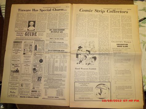 Collectors Weekly Newspaper from the week I was born. | Collectors Weekly