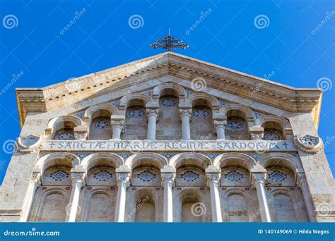 Cagliari Cathedral of Saint Mary in Sardinia Iisland, Italy Stock Image ...