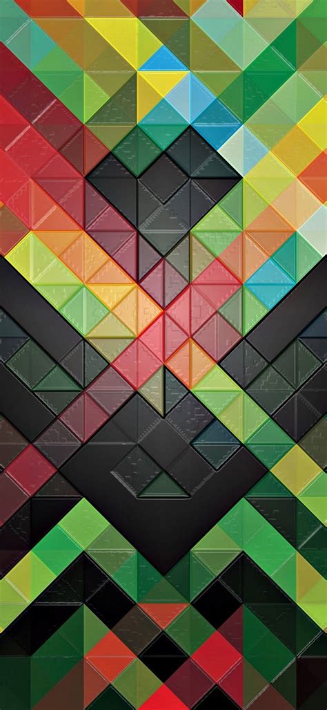 Download Pixel 5 Abstract 3d Triangle Shapes Wallpaper | Wallpapers.com