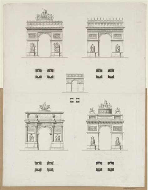 Plans et élévations de l'Arc de Triomphe | Paris Musées