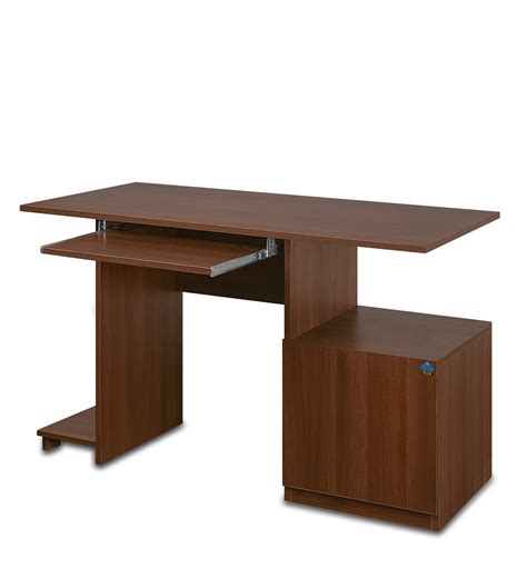 Buy Wing Computer Table in Acacia Dark Colour by Delite kom Online - Computer Tables - Study ...