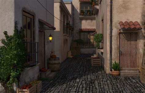 ArtStation - Alleyway Lighting Tests