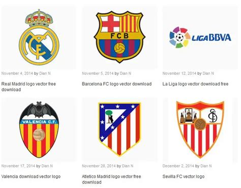 Internet Logos and Names Liga logos team vector laliga teams spanish ...