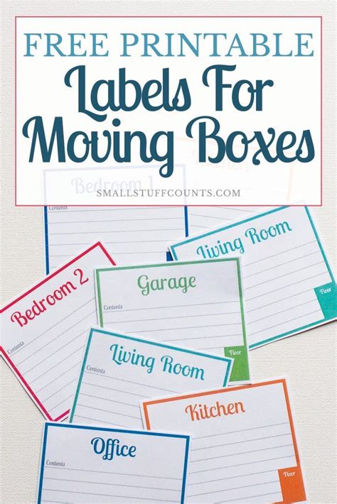 Free Printable Moving Labels