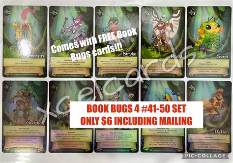 Book Bugs 4 2022 SHINY CARDS Rescuers of Stories Lost #41-50 VANAM FULL SET, Hobbies & Toys ...