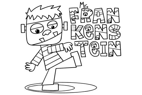 36 Frankenstein Coloring Pages - ColoringPagesOnly.com