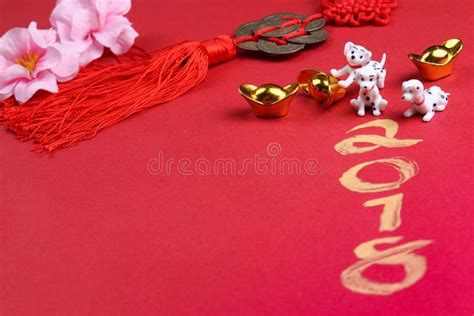 Miniature Dogs with Chinese New Year Decorations - Series 7 Stock Image - Image of chinese ...