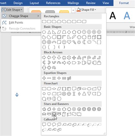 Shapes Document MS Word by Syed Kumail GIT - Kumail.pk