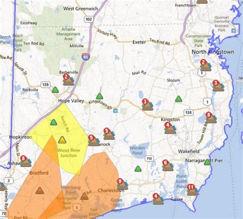 UPDATE: Power Outages Begin Across RI; 7,600 Without Power in NK | North Kingstown, RI Patch