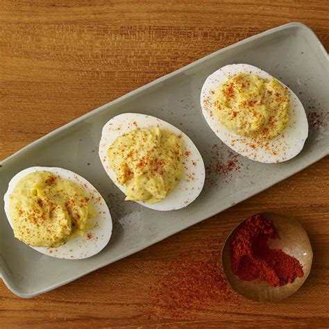 deviled eggs with smoked mustard recipe | Schwartz