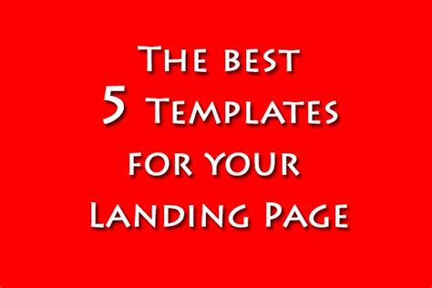 5 Templates per la tua landing page